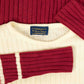 WOMEN'S VINTAGE 1990S STRUCTURED STRIPED KNITTED JUMPER - MEDIUM