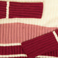 WOMEN'S VINTAGE 1990S STRUCTURED STRIPED KNITTED JUMPER - MEDIUM