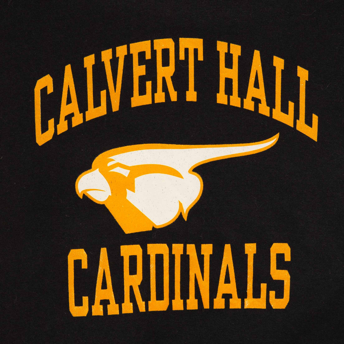 MEN'S VINTAGE CALVERT HALL CARDINALS HOODED SWEATSHIRT - LARGE