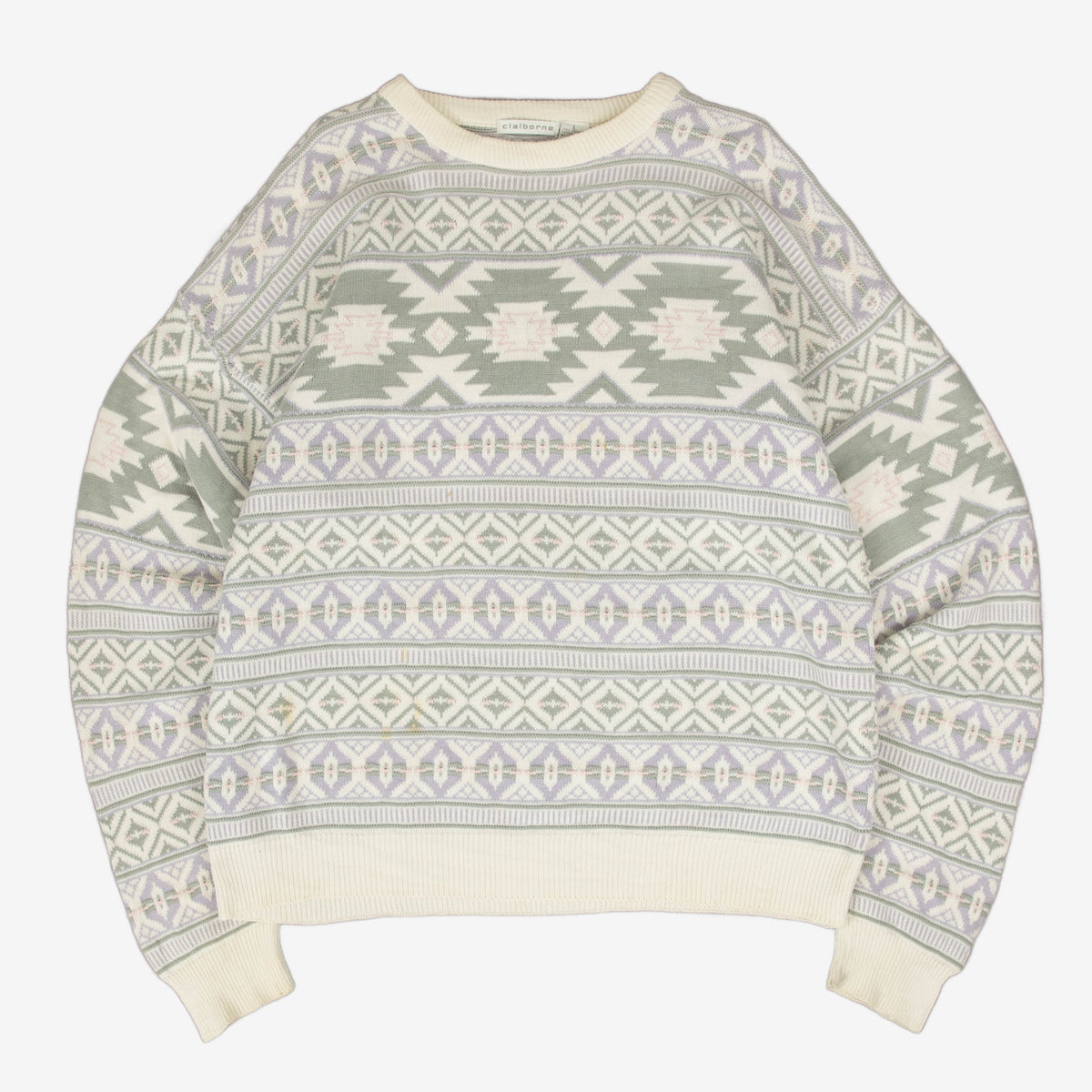 WOMEN'S VINTAGE 1990S STRUCTURED KNITTED JUMPER - LARGE