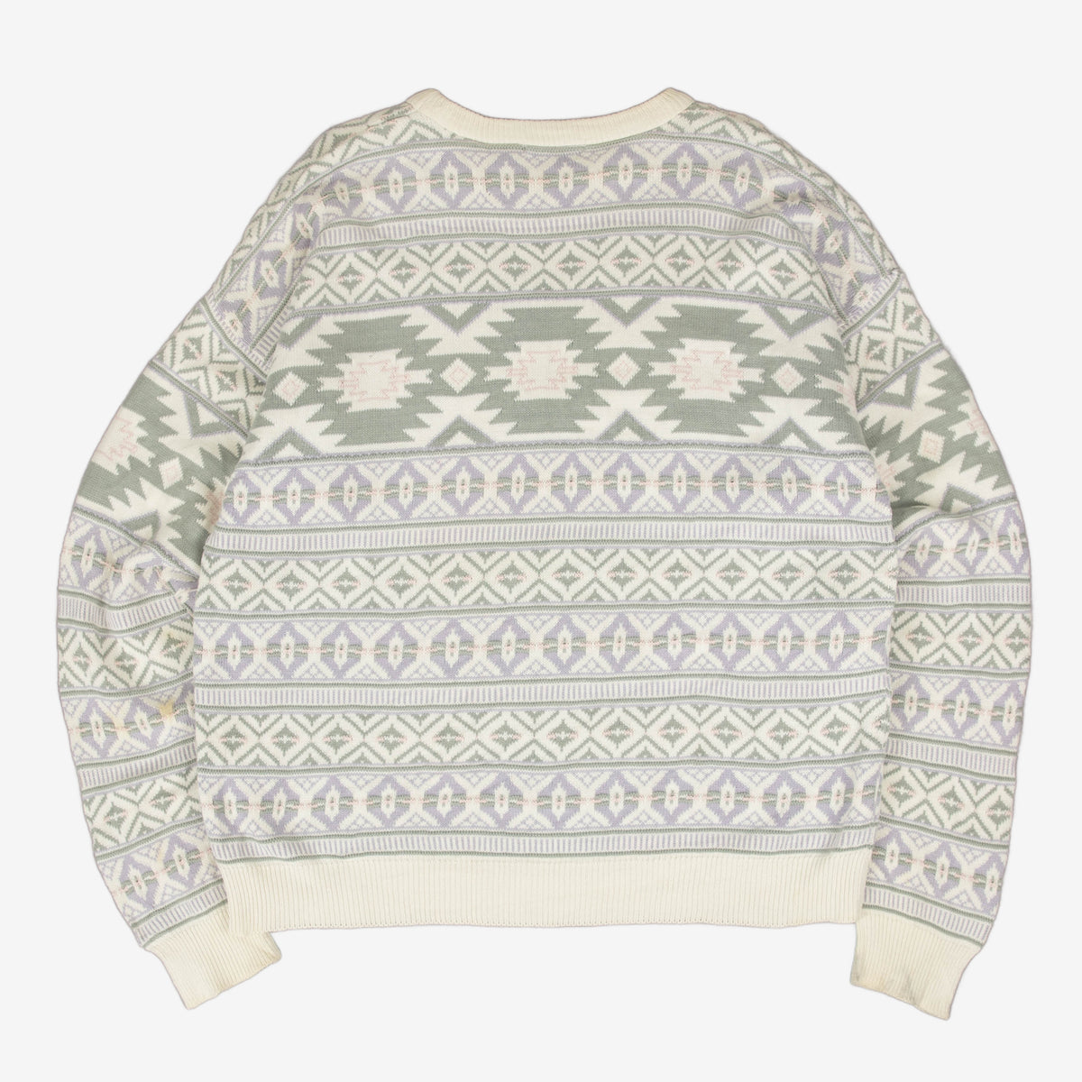 WOMEN'S VINTAGE 1990S STRUCTURED KNITTED JUMPER - LARGE
