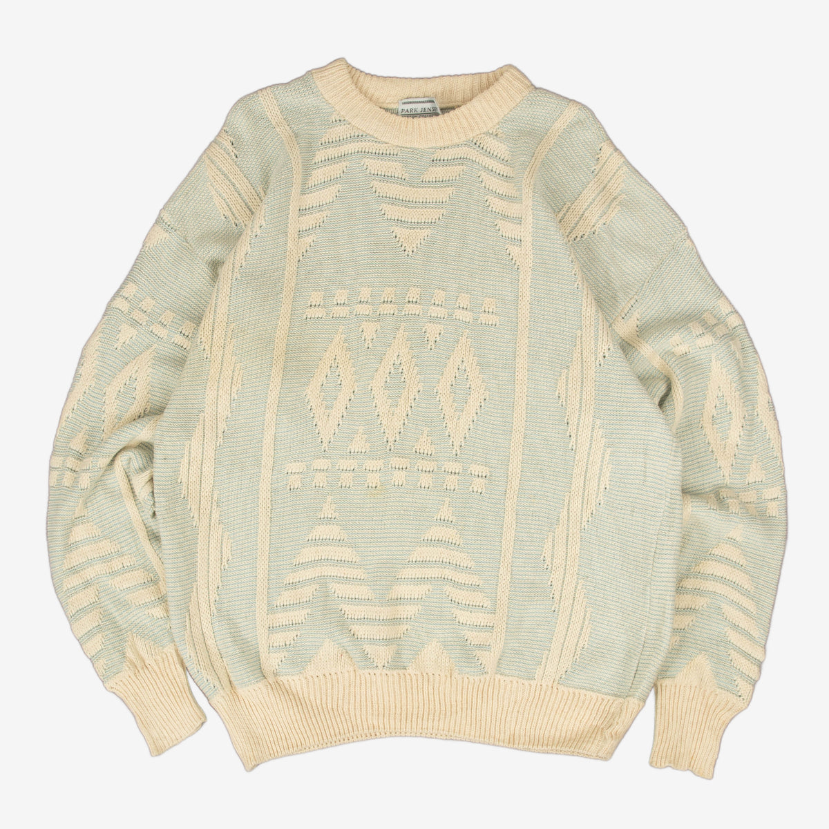 WOMEN'S VINTAGE 1990S STRUCTURED KNITTED JUMPER - XX-SMALL