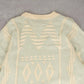 WOMEN'S VINTAGE 1990S STRUCTURED KNITTED JUMPER - XX-SMALL