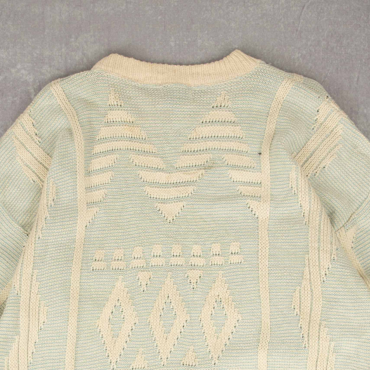 WOMEN'S VINTAGE 1990S STRUCTURED KNITTED JUMPER - XX-SMALL