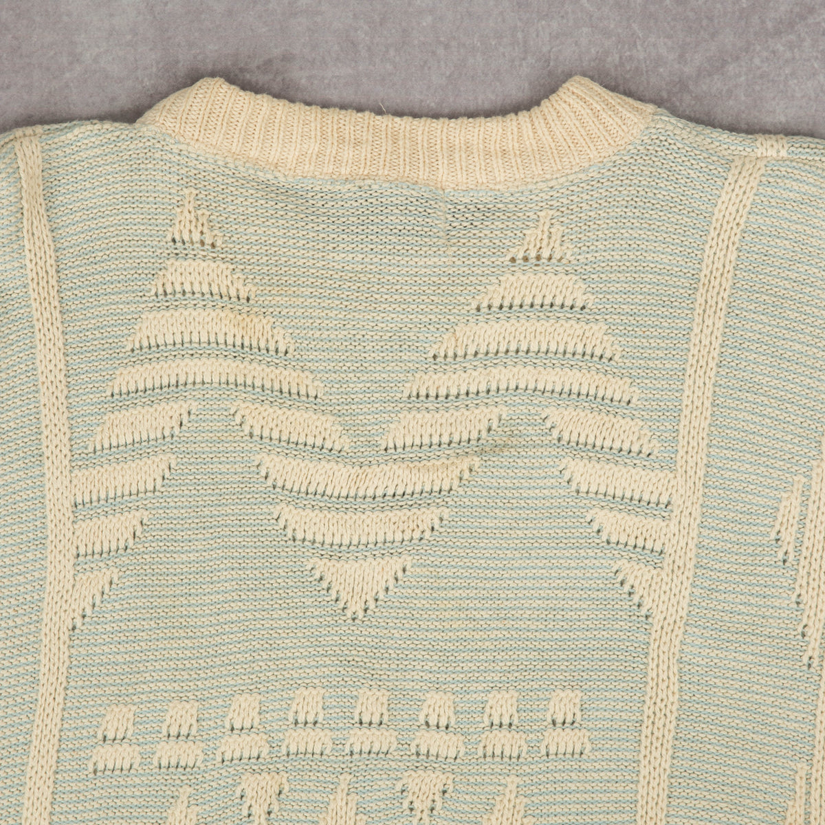 WOMEN'S VINTAGE 1990S STRUCTURED KNITTED JUMPER - XX-SMALL