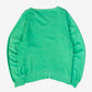 WOMEN'S VINTAGE 1970S BLANK V-NECK SWEATSHIRT - LARGE