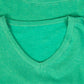 WOMEN'S VINTAGE 1970S BLANK V-NECK SWEATSHIRT - LARGE