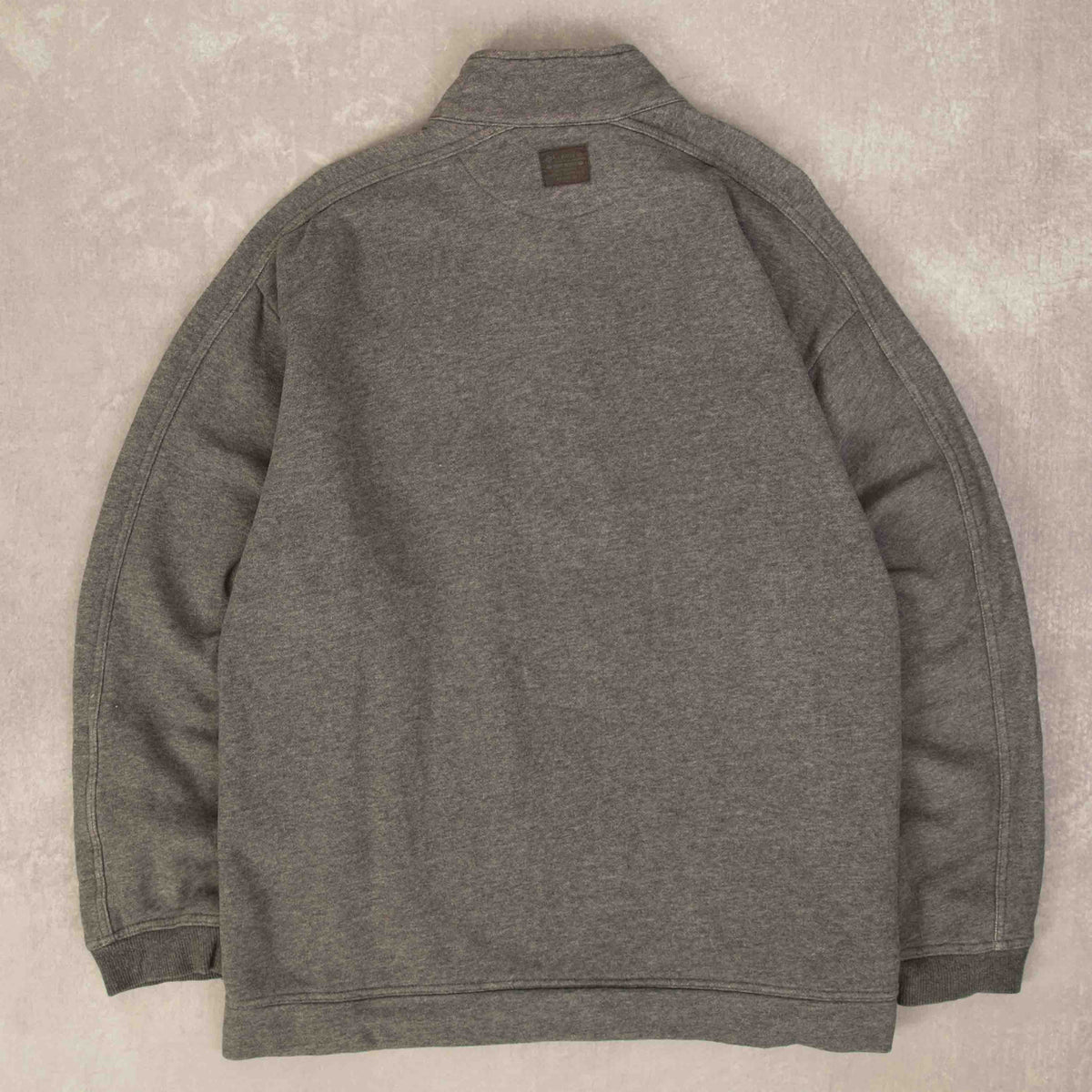 MEN'S VINTAGE COLUMBIA EMBROIDERED QUARTER ZIP SWEATSHIRT - LARGE