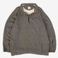 MEN'S VINTAGE COLUMBIA EMBROIDERED QUARTER ZIP SWEATSHIRT - LARGE