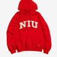 MEN'S VINTAGE RUSSELL ATHLETIC NYU HOODED SWEATSHIRT - LARGE