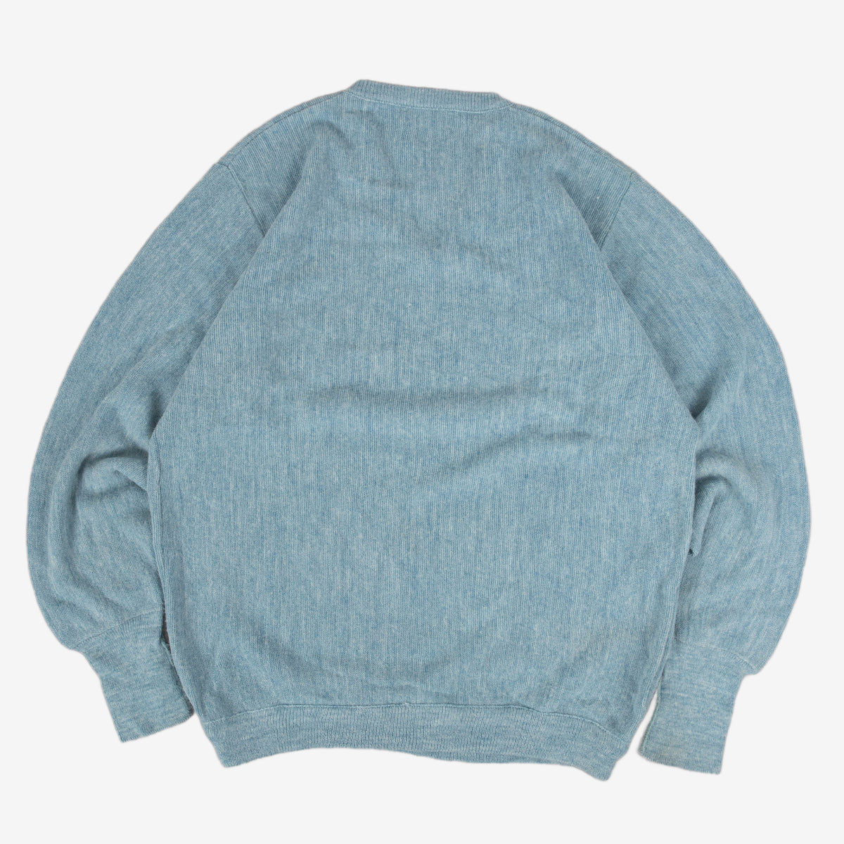 WOMEN'S VINTAGE 1970S JC PENNEY V-NECK KNITTED JUMPER - LARGE