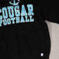 MEN'S VINTAGE RUSSELL ATHLETIC COUGAR FOOTBALL HOODED SWEATSHIRT - MEDIUM