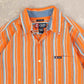 MEN'S VINTAGE CHAPS STRIPED COTTON SHIRT - LARGE