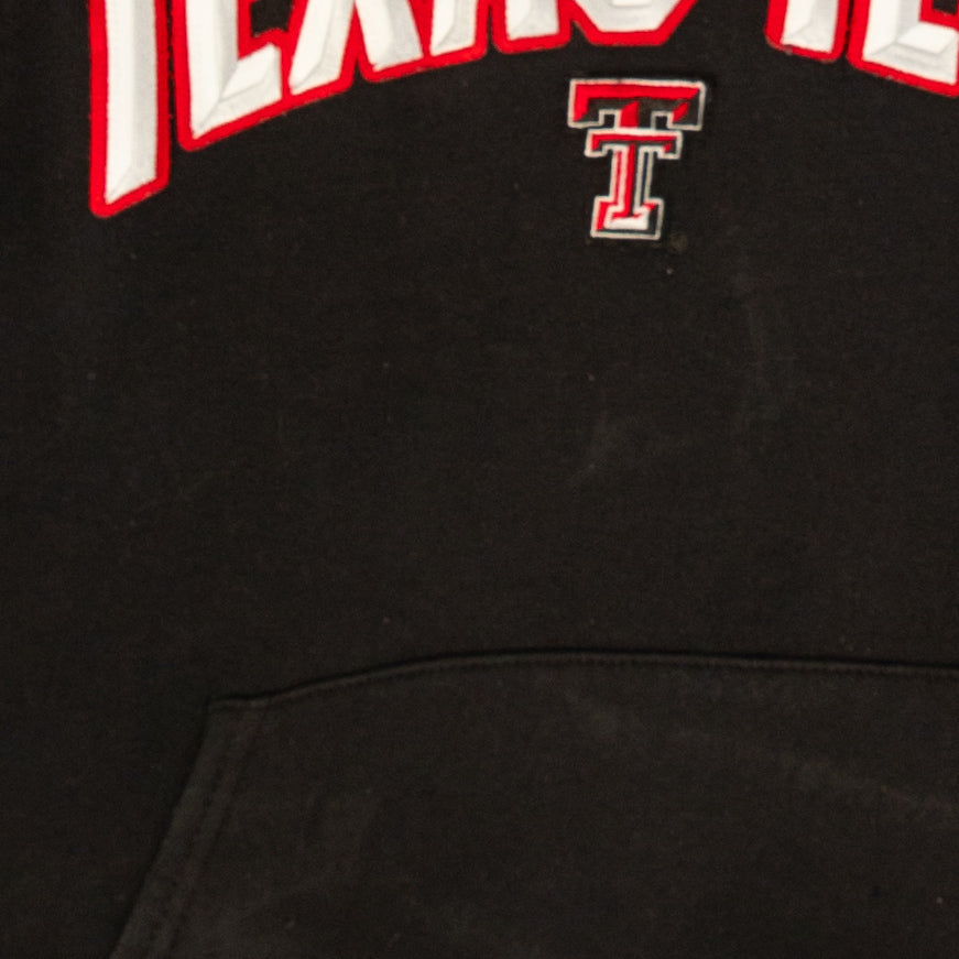 MEN'S VINTAGE RUSSELL ATHLETIC TEXAS TECH HOODED SWEATSHIRT - SMALL