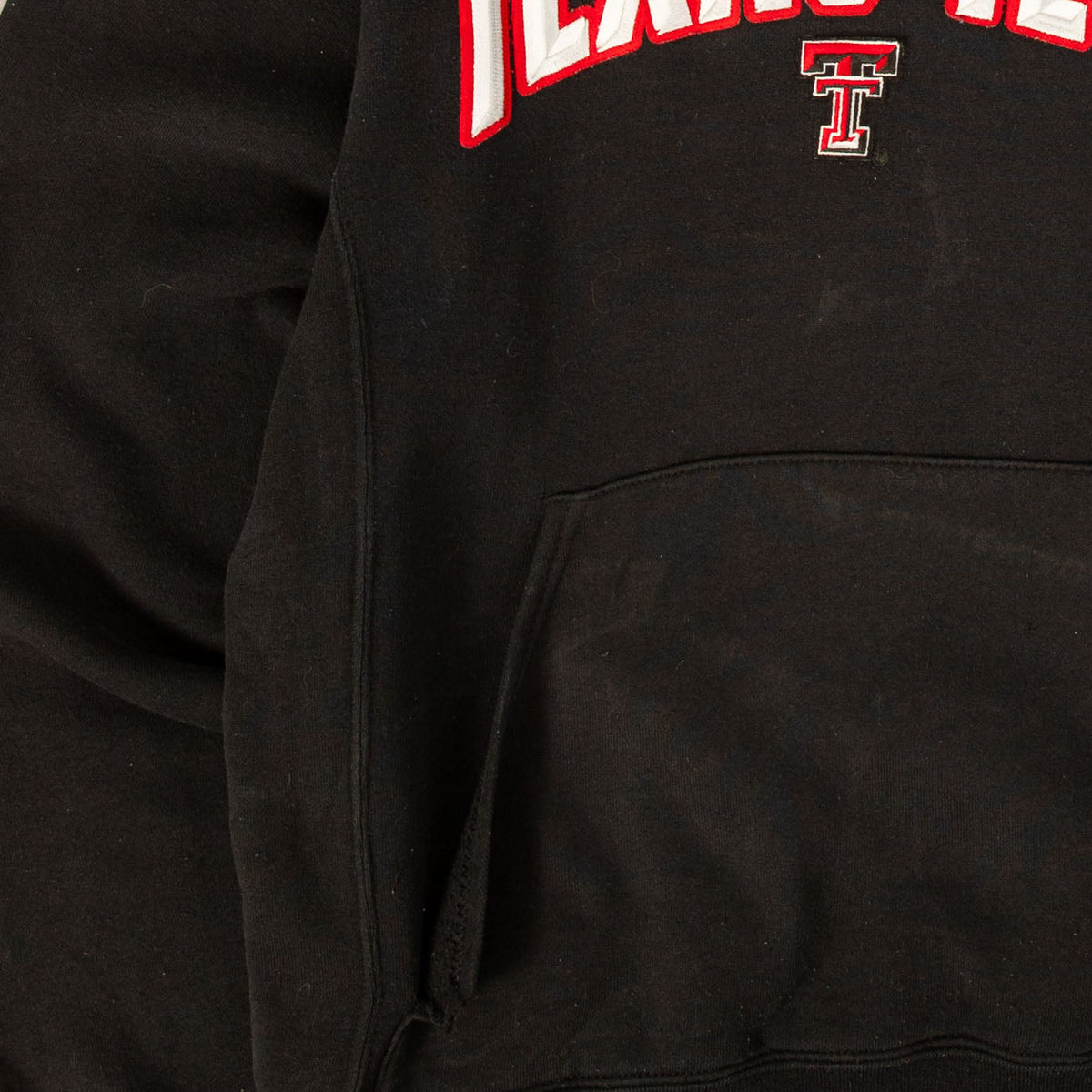 MEN'S VINTAGE RUSSELL ATHLETIC TEXAS TECH HOODED SWEATSHIRT - SMALL