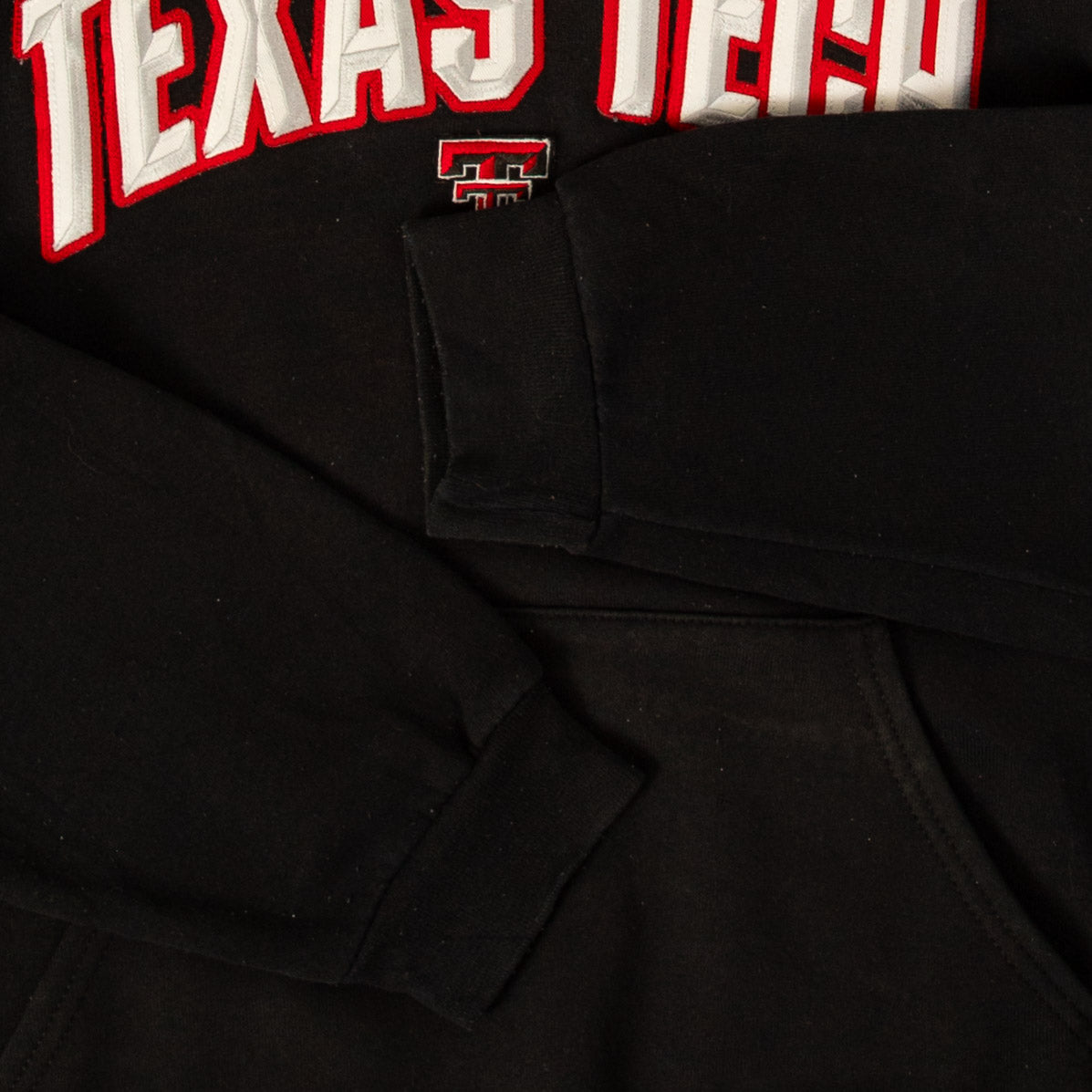 MEN'S VINTAGE RUSSELL ATHLETIC TEXAS TECH HOODED SWEATSHIRT - SMALL