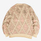 WOMEN'S VINTAGE 1980S STRUCTURED KNITTED JUMPER - LARGE