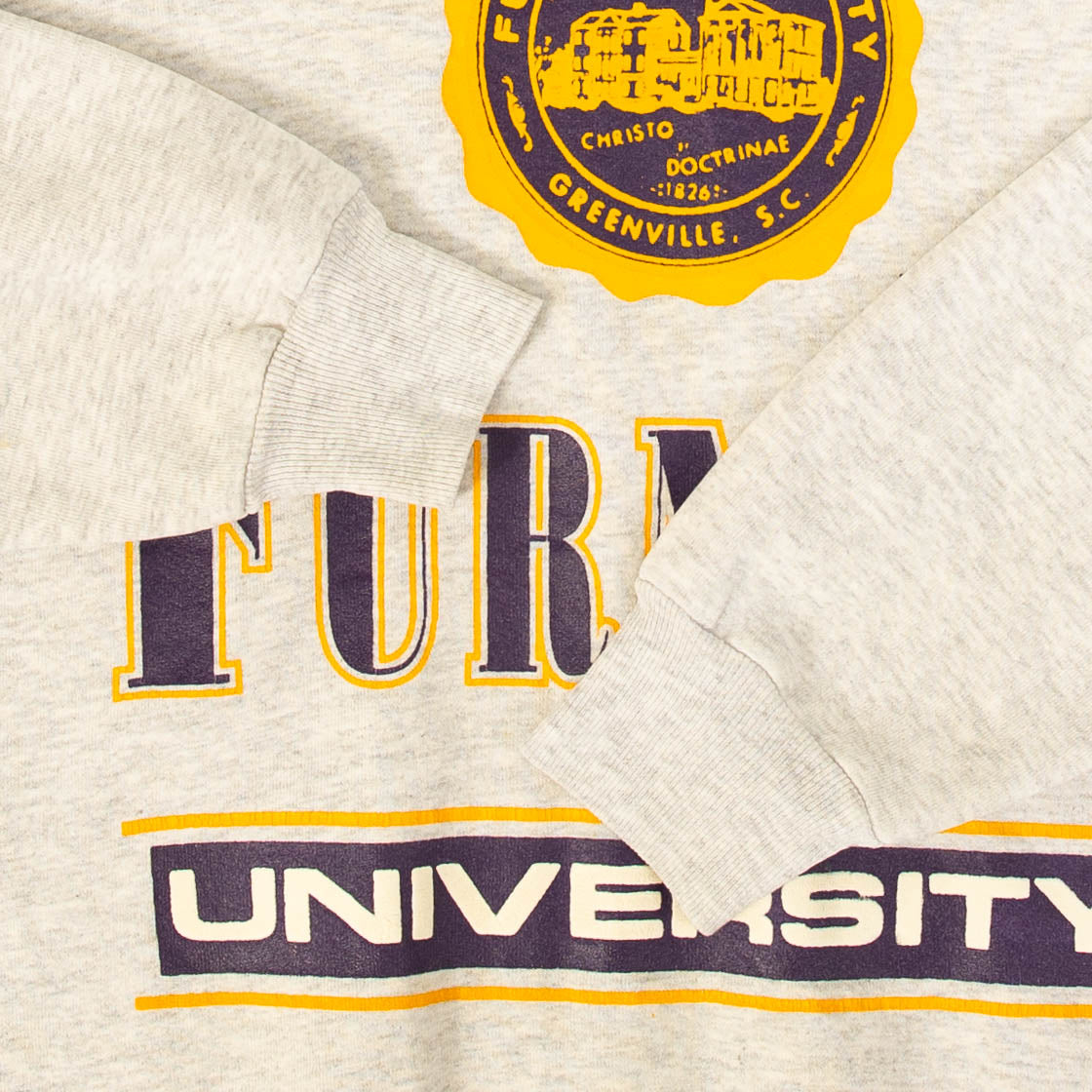 WOMEN'S VINTAGE 1990S RUSSELL ATHLETIC FURMAN SWEATSHIRT - LARGE