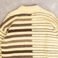 WOMEN'S VINTAGE 1980S STRIPED KNITTED JUMP JUMPER - LARGE