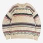 MEN'S VINTAGE 1990S STRUCTURED HEAVYWEIGHT KNITTED JUMPER - LARGE