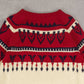 WOMEN'S VINTAGE 1970S JC PENNEY PATTERNED KNITTED JUMPER - X-LARGE