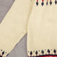WOMEN'S VINTAGE 1970S JC PENNEY PATTERNED KNITTED JUMPER - X-LARGE