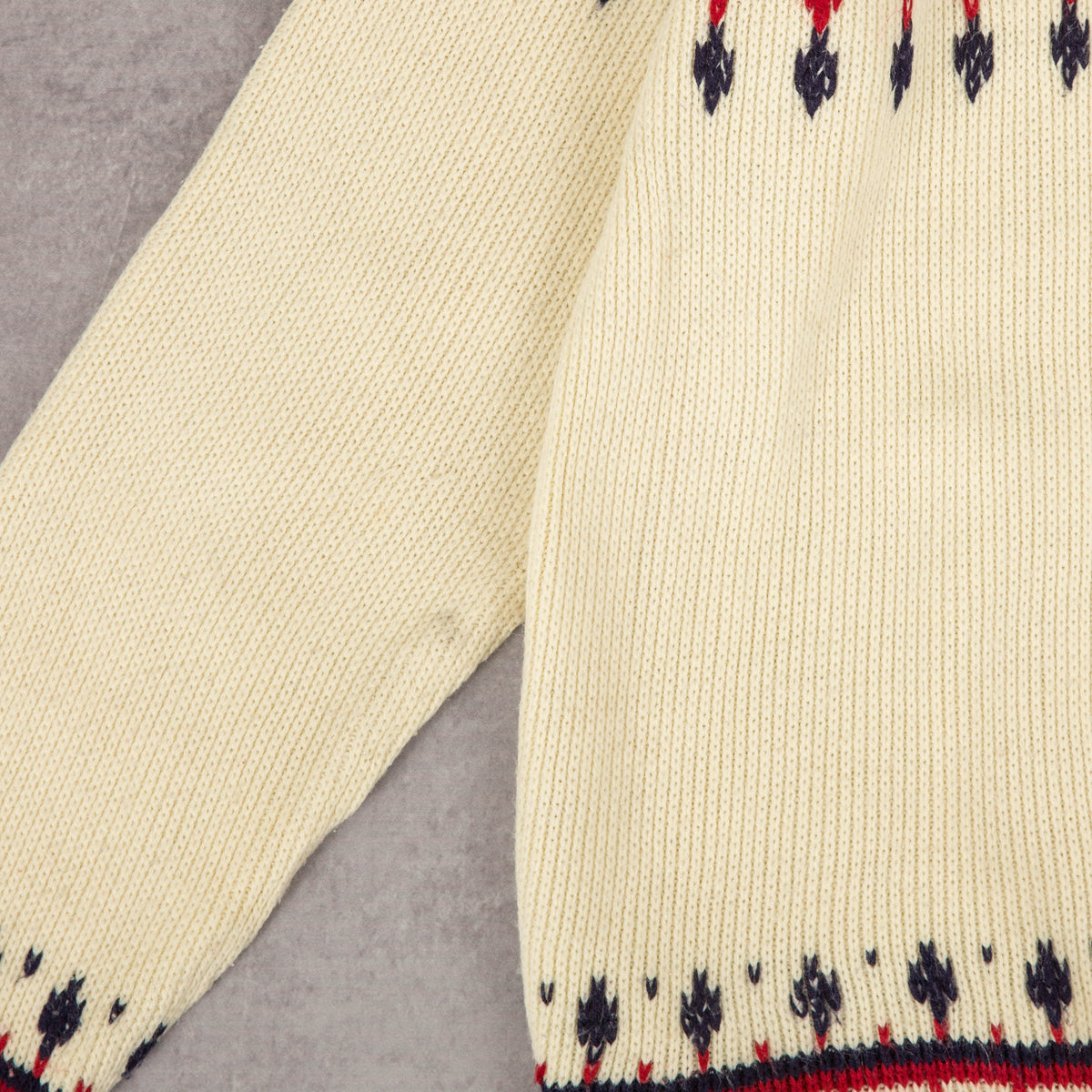 WOMEN'S VINTAGE 1970S JC PENNEY PATTERNED KNITTED JUMPER - X-LARGE