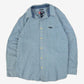MEN'S VINTAGE CHAPS CHECKED COTTON SHIRT - X-LARGE