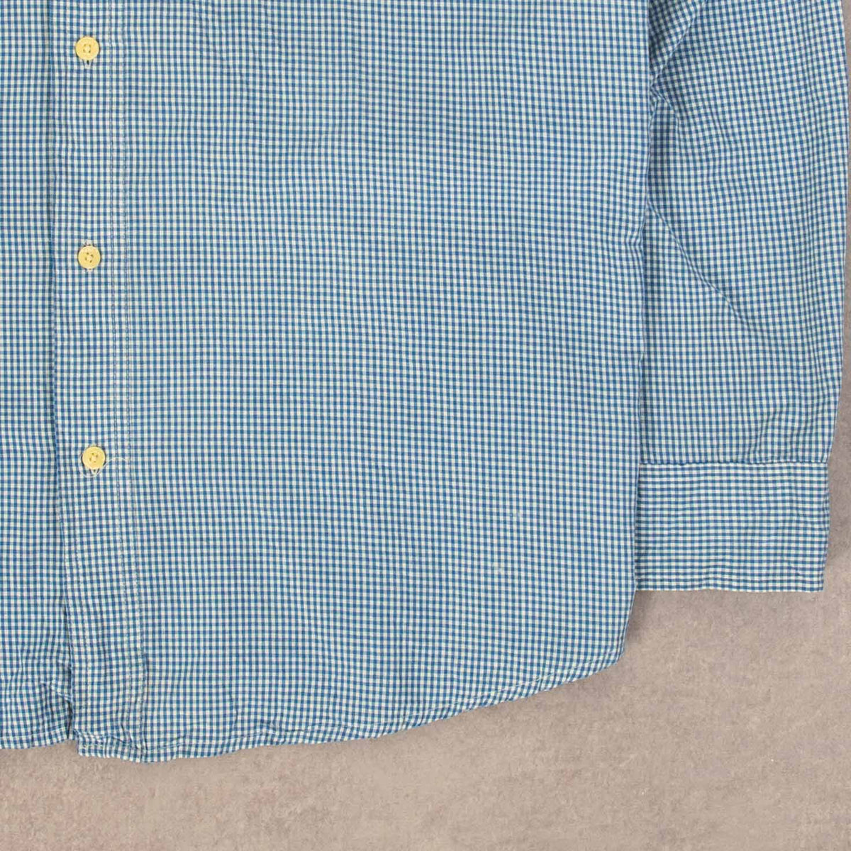 MEN'S VINTAGE CHAPS CHECKED COTTON SHIRT - X-LARGE