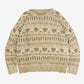 MEN'S VINTAGE STRUCTURED KNITTED JUMPER - X-LARGE