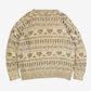 MEN'S VINTAGE STRUCTURED KNITTED JUMPER - X-LARGE