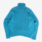 WOMEN'S VINTAGE 1990S STRUCTURED ROLL NECK KNITTED JUMPER - MEDIUM