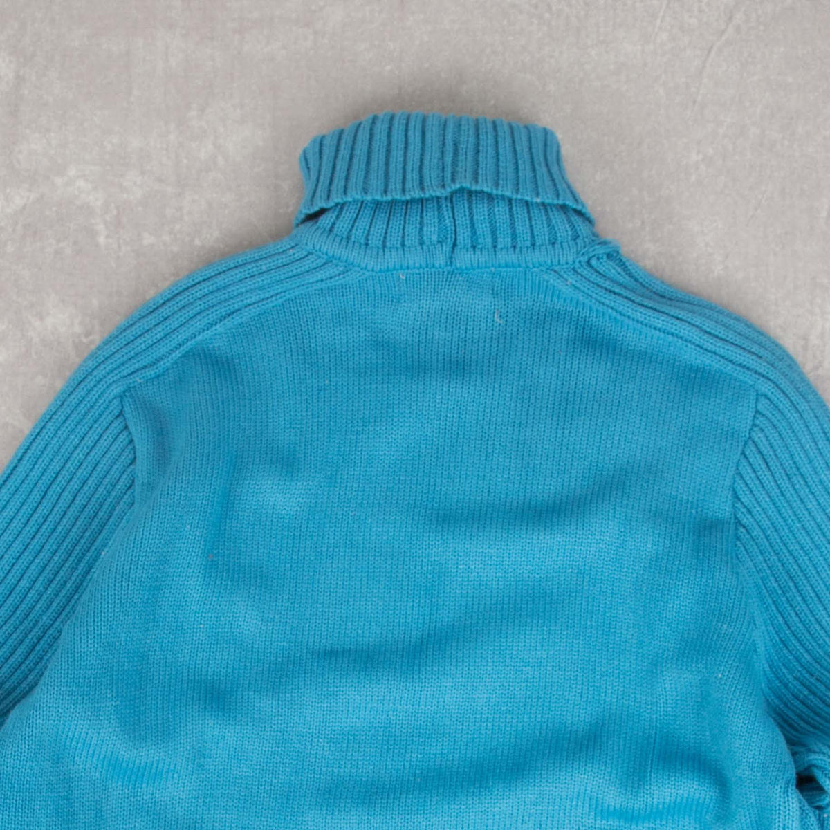 WOMEN'S VINTAGE 1990S STRUCTURED ROLL NECK KNITTED JUMPER - MEDIUM