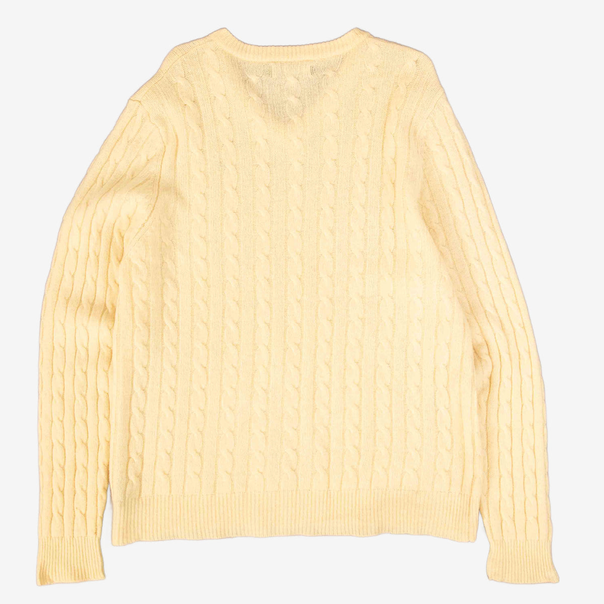 WOMEN'S VINTAGE 1990S STRUCTURED V-NECK WOOL KNITTED JUMPER - X-LARGE