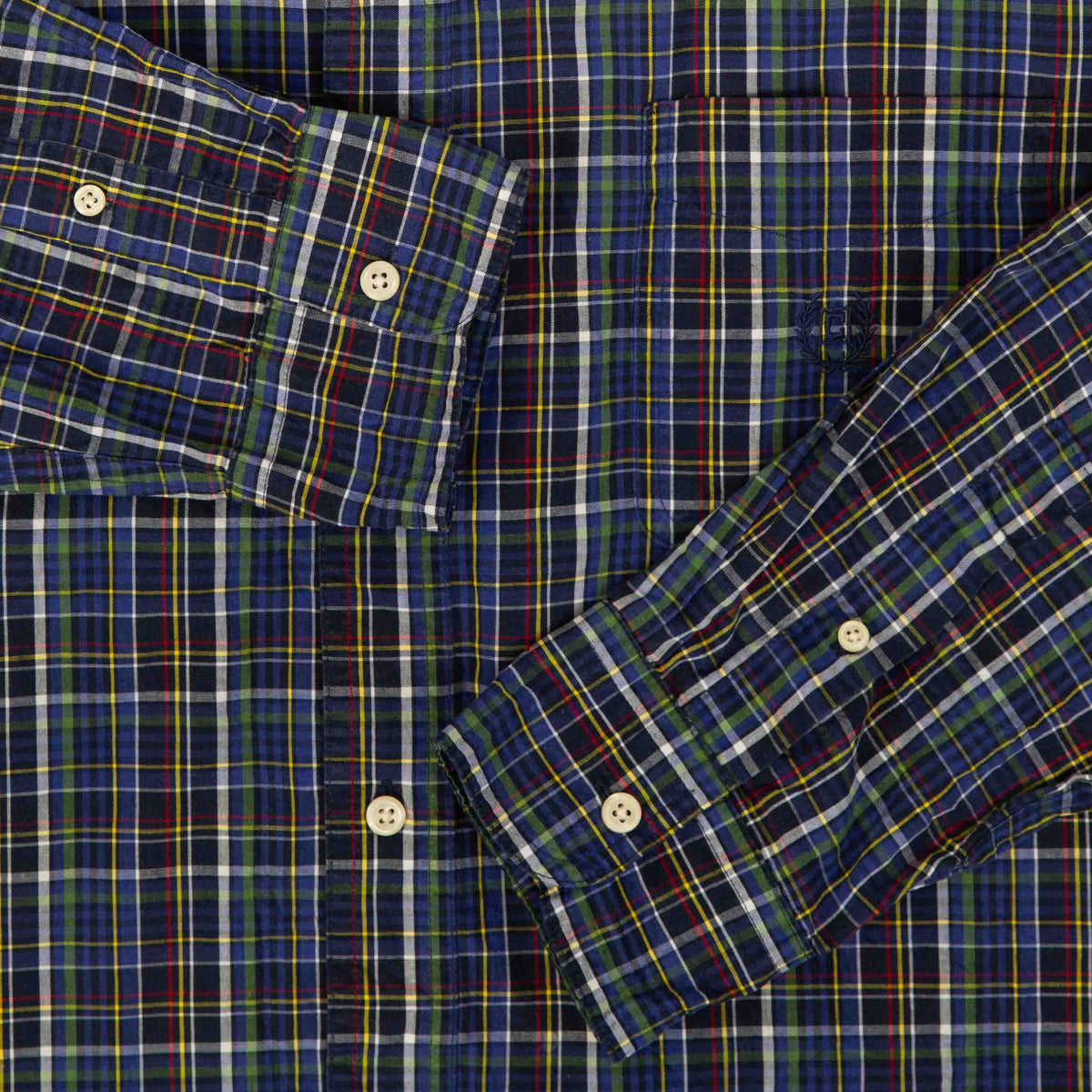 MEN'S VINTAGE CHAPS CHECKED SHIRT - X-LARGE