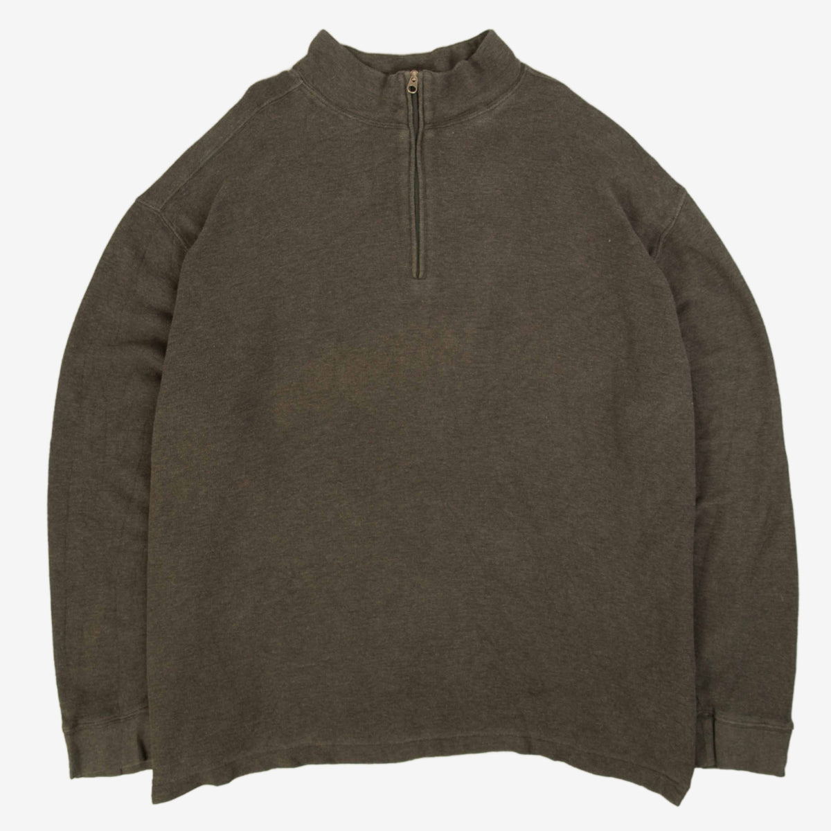 MEN'S VINTAGE WOOLRICH QUARTER ZIP SWEATSHIRT - XX-LARGE