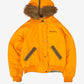 WOMEN'S VINTAGE NAIKA REVERSIBLE HOODED PUFFER JACKET - MEDIUM