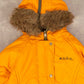 WOMEN'S VINTAGE NAIKA REVERSIBLE HOODED PUFFER JACKET - MEDIUM