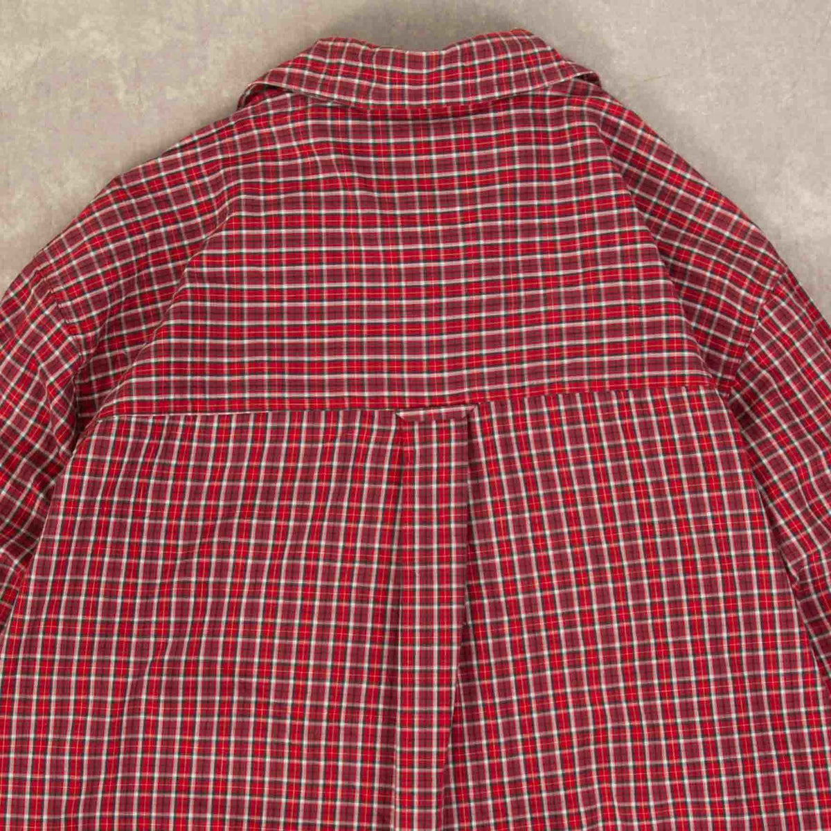 MEN'S VINTAGE CHAPS CHECKED COTTON SHIRT - LARGE