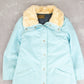 WOMEN'S VINTAGE 1980S EDDIE BAUER SHERPA COLLARED LINED JACKET - LARGE