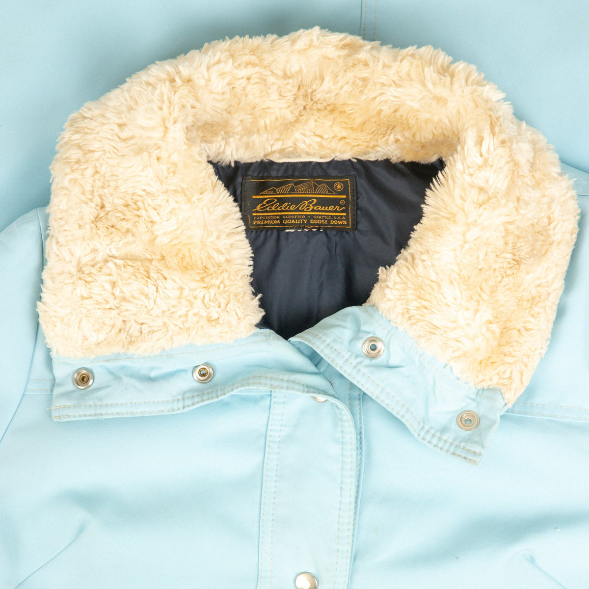WOMEN'S VINTAGE 1980S EDDIE BAUER SHERPA COLLARED LINED JACKET - LARGE