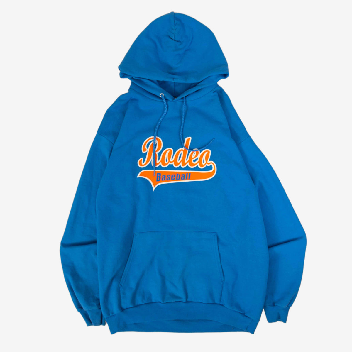 MEN'S VINTAGE RODEO BASEBALL HOODED SWEATSHIRT - LARGE