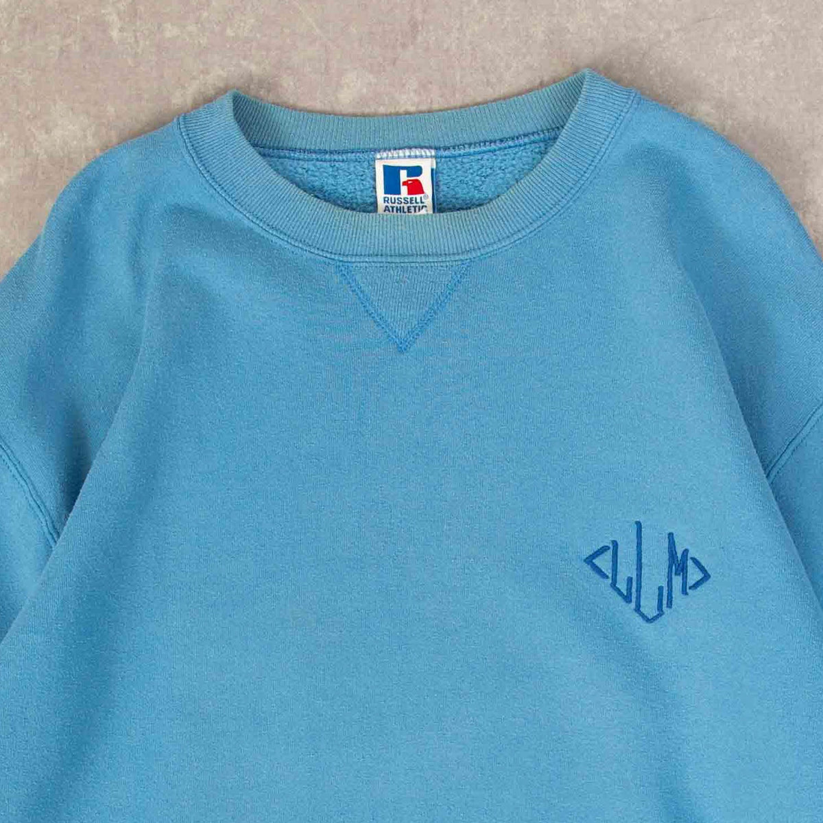 WOMEN'S VINTAGE 1990S RUSSELL ATHLETIC LLM EMBROIDERED SWEATSHIRT - LARGE