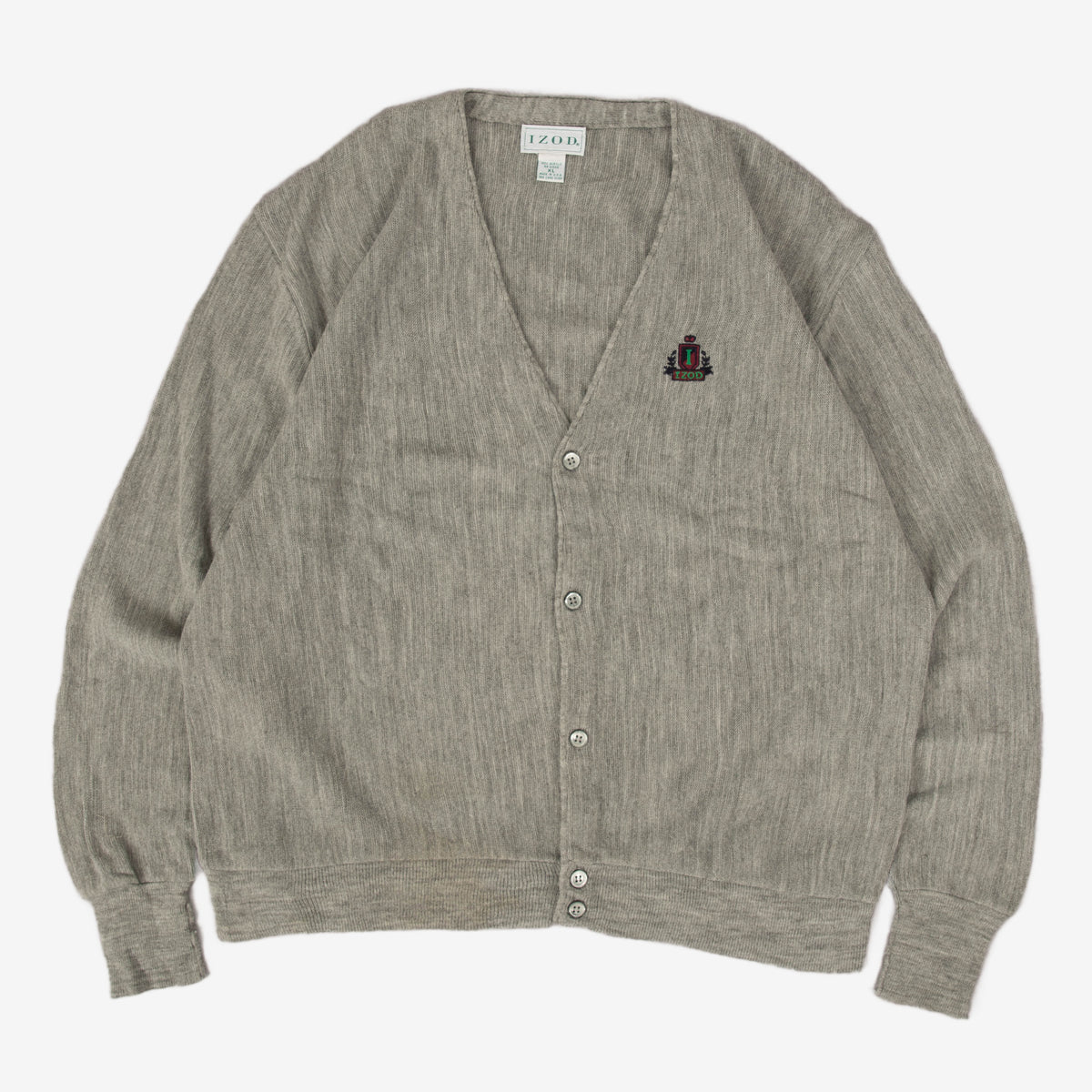 MEN'S VINTAGE 1990S IZOD CARDIGAN - X-LARGE
