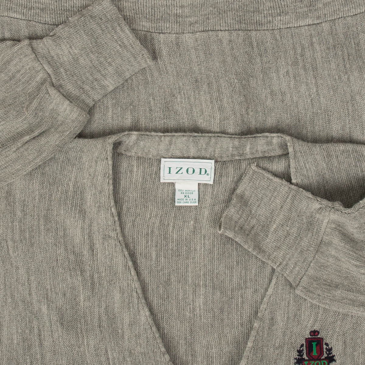 MEN'S VINTAGE 1990S IZOD CARDIGAN - X-LARGE