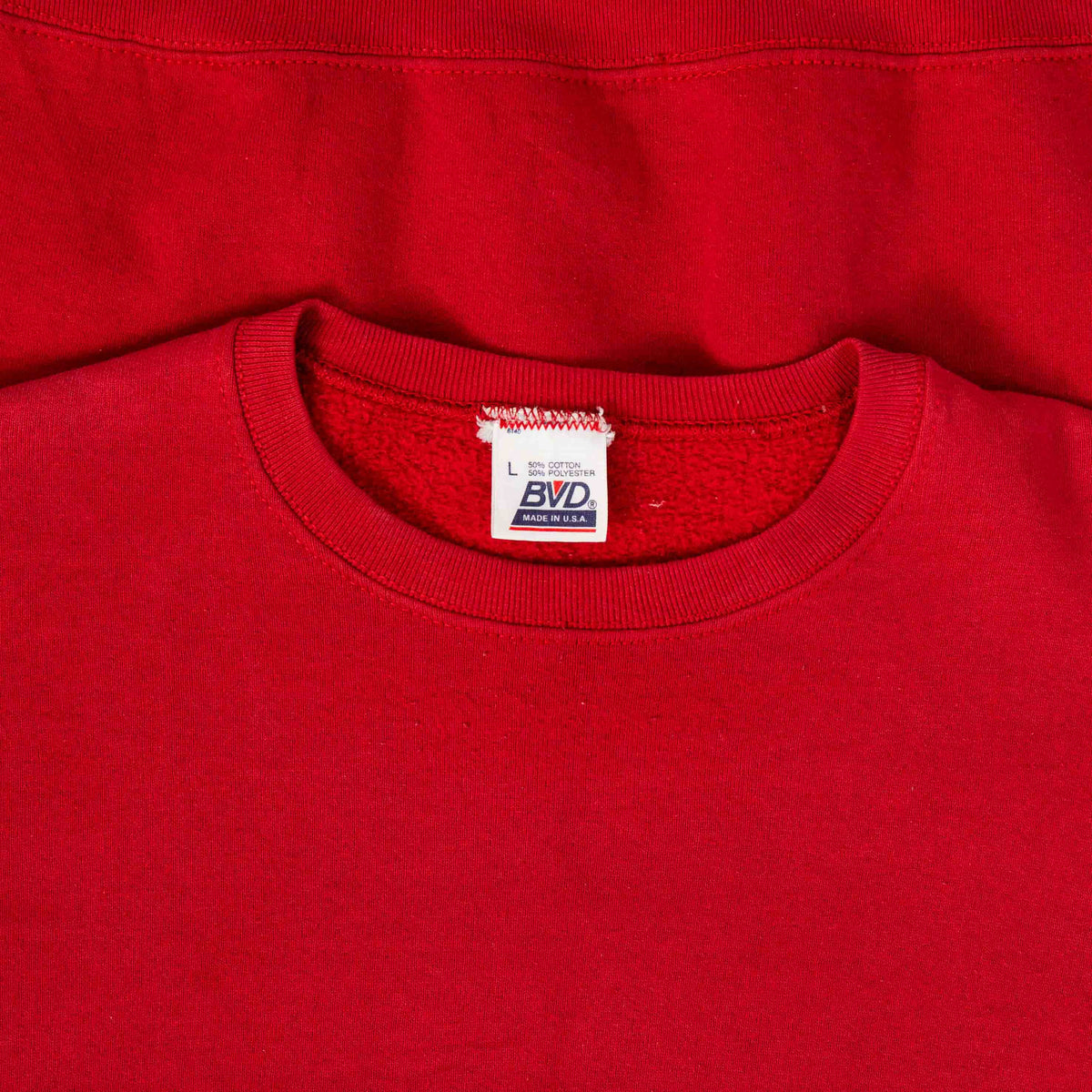 MEN'S VINTAGE 1990S BLANK HEAVYWEIGHT SWEATSHIRT - LARGE