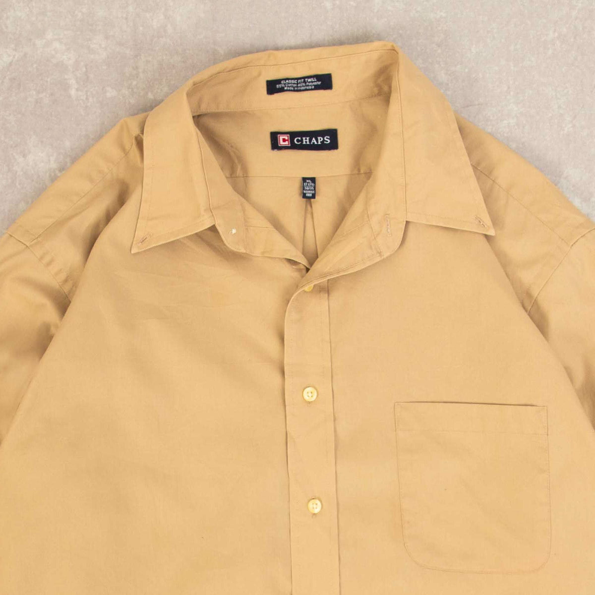 MEN'S VINTAGE CHAPS COTTON SHIRT - X-LARGE