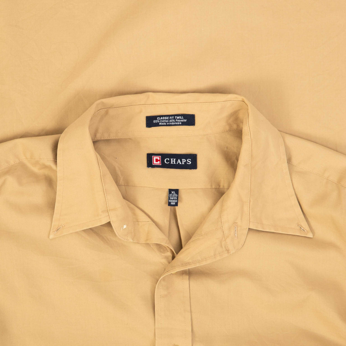 MEN'S VINTAGE CHAPS COTTON SHIRT - X-LARGE