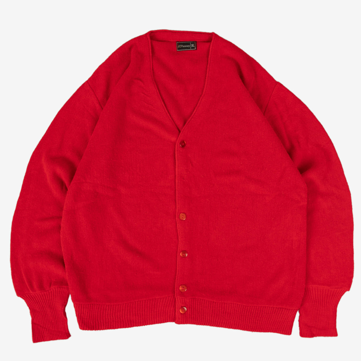 MEN'S VINTAGE 1970S JC PENNEY CARDIGAN - X-LARGE