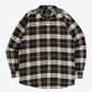MEN'S VINTAGE NAUTICA CHECKED LONG SLEEVE SHIRT - X-LARGE